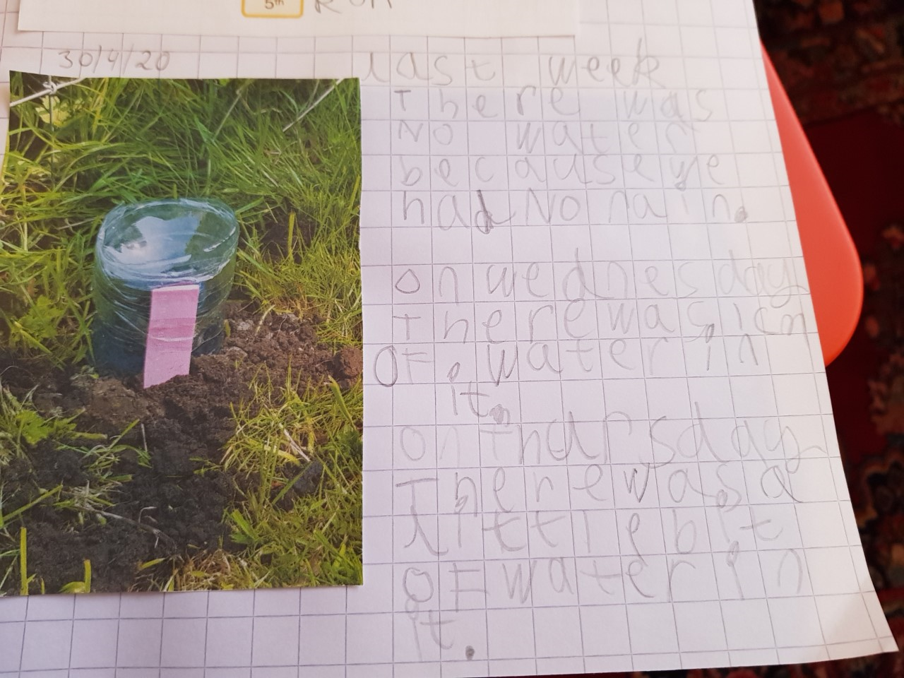 Keeping a record of the rainfall