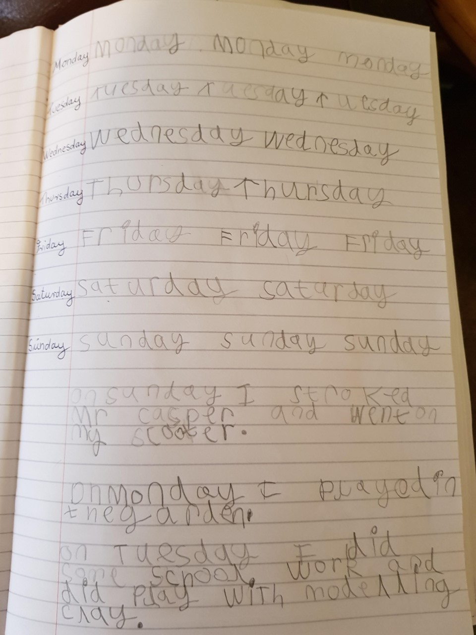 Do you know the days of the week in order?