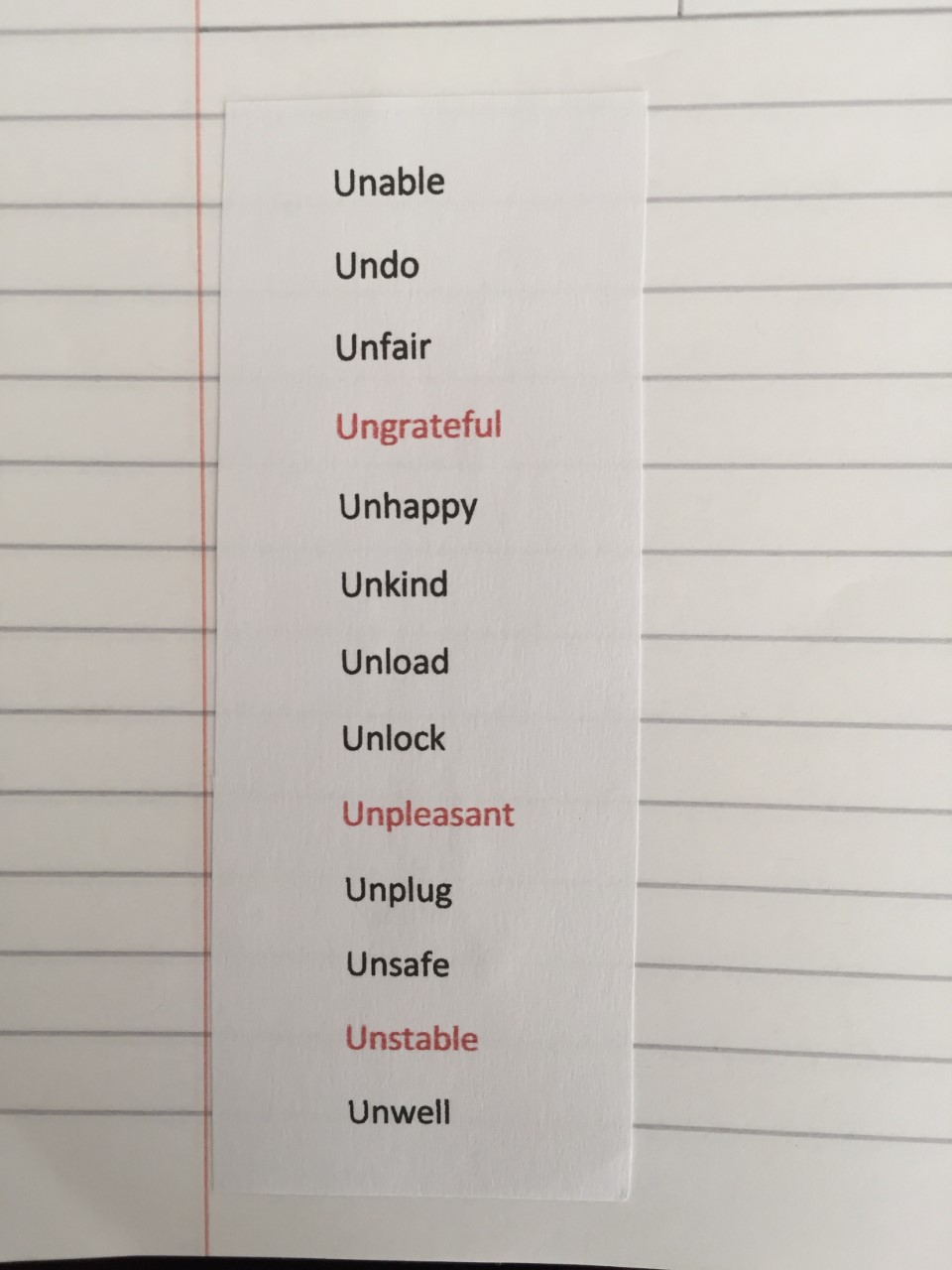 **Challenge to create an 'Un' prefix dictionary.**